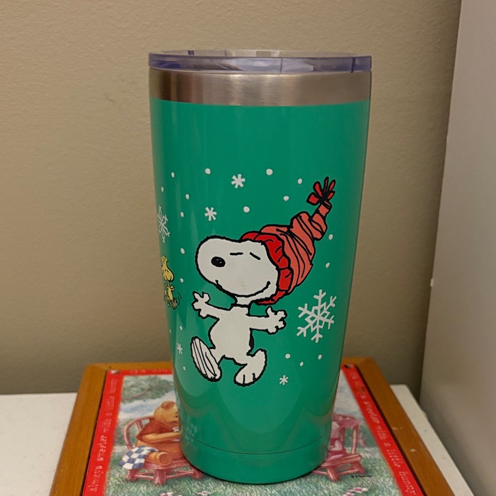 Snoopy Green Insulated Tumbler